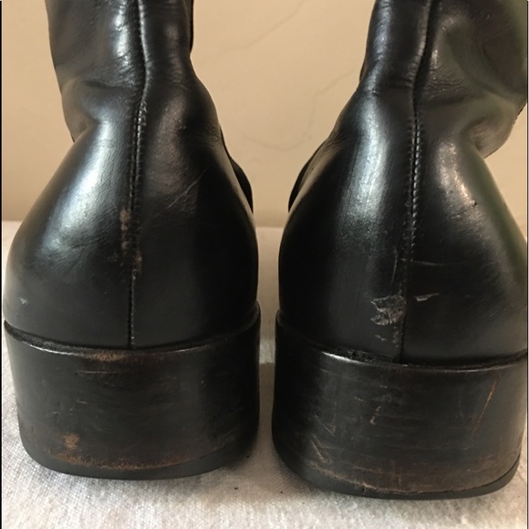 Vintage 70s Florsheim men black leather ankle boot - Picture 9 of 12